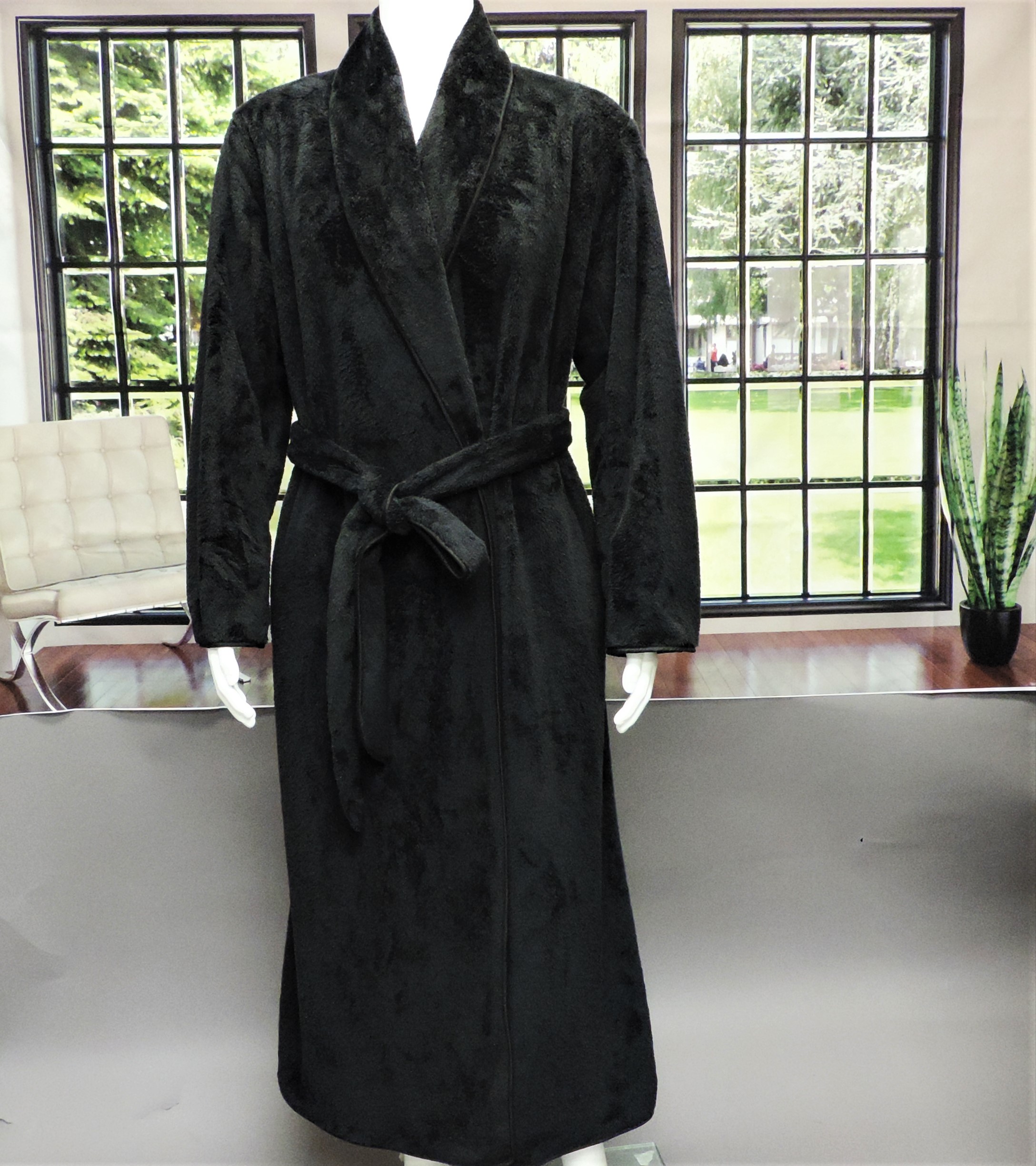 Luxurious Men's Robe - Dark chocolate - Karen Luu Home Couture