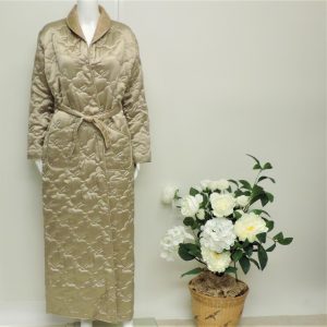 quilted silk robe