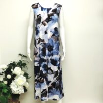 imm slit front dress hand painted