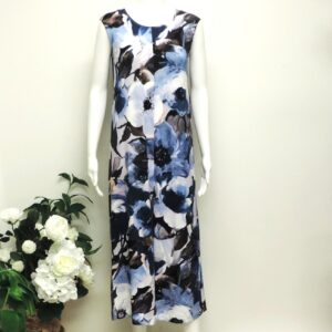 imm slit front dress hand painted