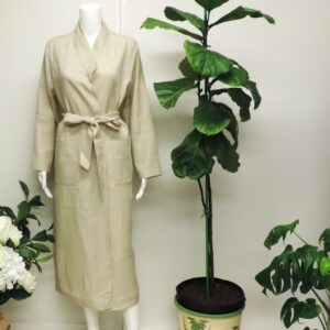 linen robe lt coat