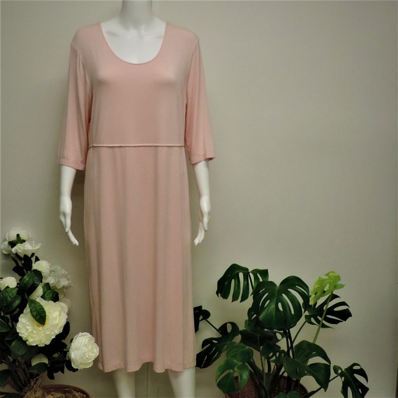 Soft modal mid length gown. Karen Luu Home Couture